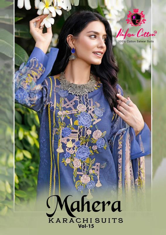 Nafisa mahera vol-15 karachi dress material wholesale facebook